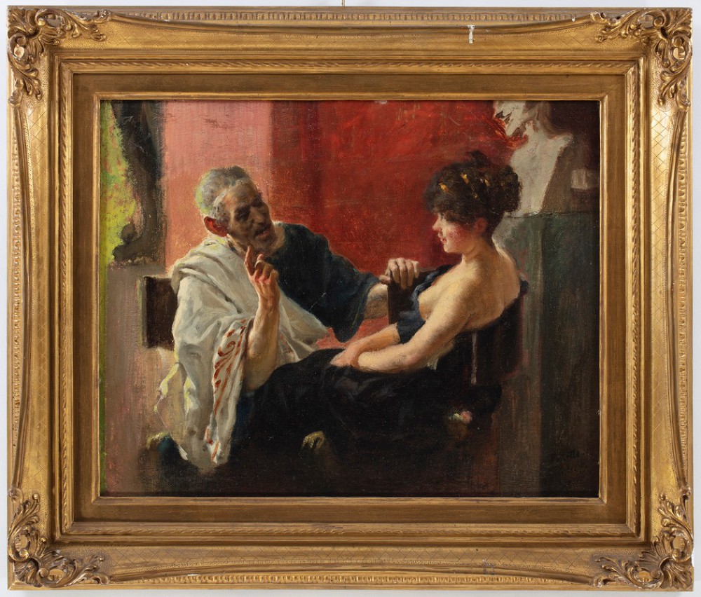 emilio magistretti: Il filosofo e la musa 1902
